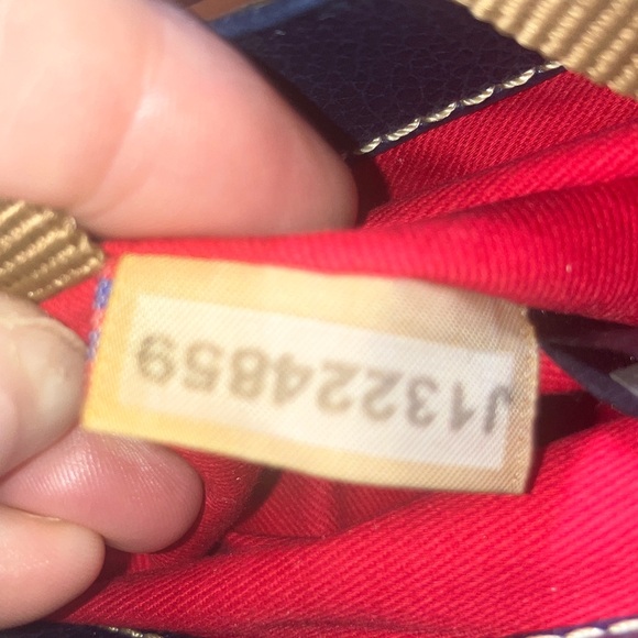 Dooney & Bourke NWOT 3 piece set Navy Blue Pebble Leather hobo Bag key fob/pouch - Picture 14 of 16